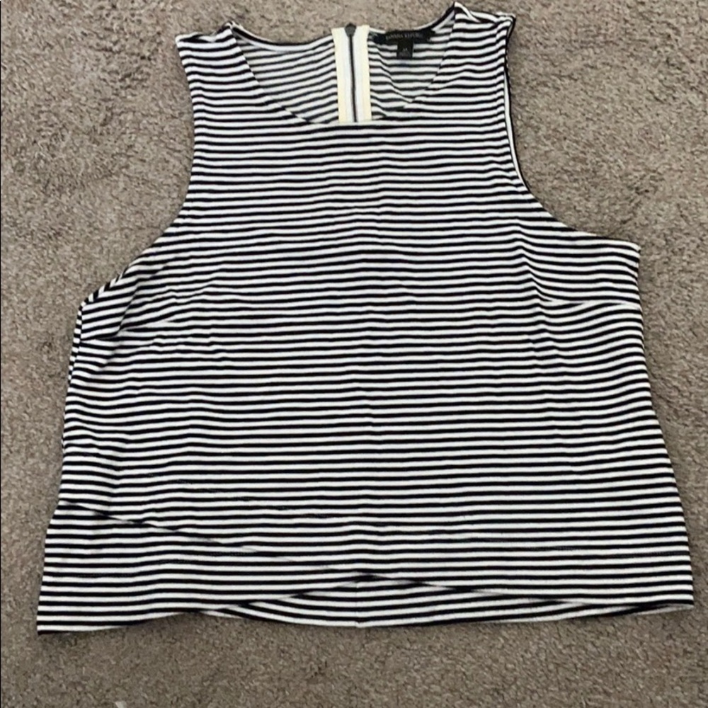 Banana republic striped tank top